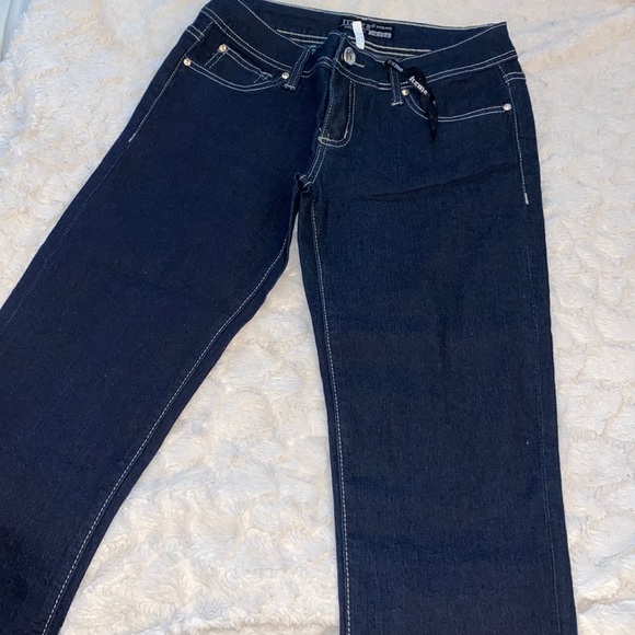 ITZ ME dark wash cropped jeans - Picture 2 of 7